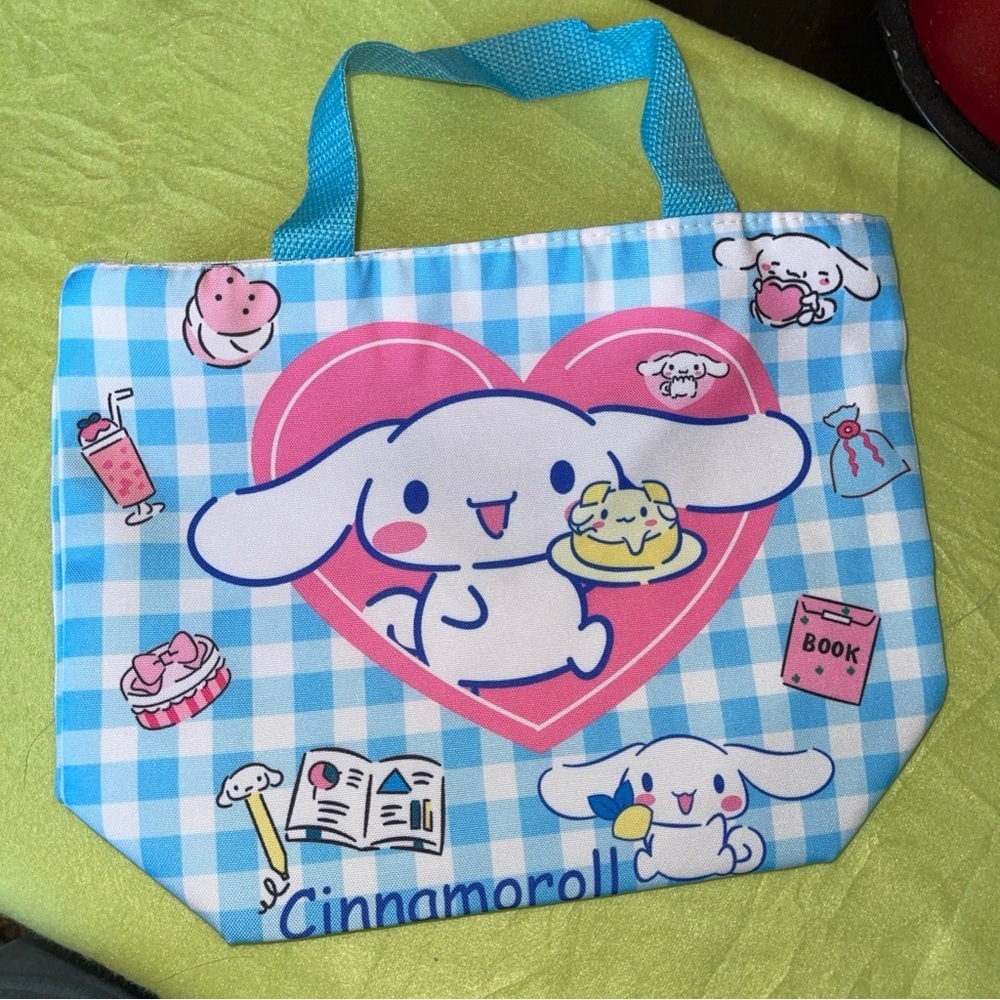 Cinnamoroll Lunch Box Storage Organizer Bag Makeup Cosmetic Bag Sanrio Kawai New